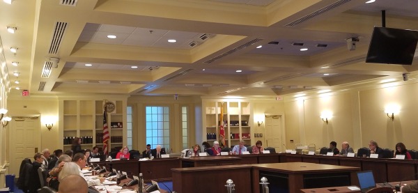 Members of the Maryland Commission on Innovation and Excellence in Education, also known as the Kirwan Commission, hold a meeting in Annapolis. (William J. Ford/The Washington Informer)