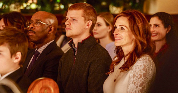 Courtney B. Vance, Lucas Hedges and Julia Roberts in "Ben Is Back"