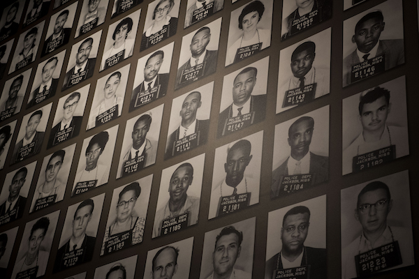 **FILE** A mural of Freedom Riders who were arrested in Jackson at the Mississippi Civil Rights Museum in Jackson, Mississippi on December 7, 2017. (Photo by Carolyn Van Houten/The Washington Post via Getty Images)