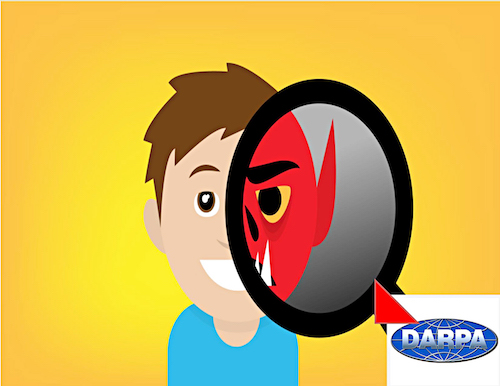 Researchers at the Defense Advanced Research Projects Agency in Arlington, Va., are working to combat "deep fakes." (Courtesy of Techcrunch.com)
