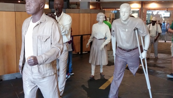 Wax marchers at the King Center in Atlanta (Shantella Y. Sherman/The Washington Informer)