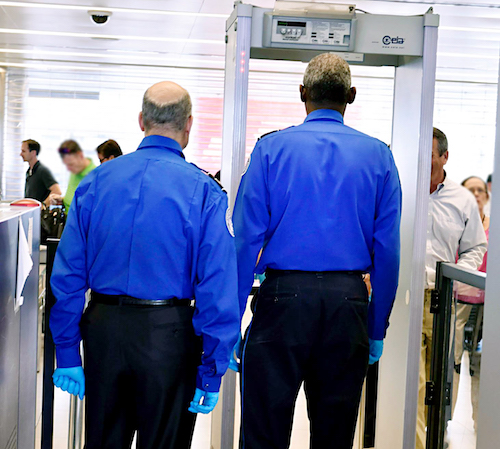 TSA Workers are among the many government employees filing for unemployment benefits. (Department of Homeland Security)