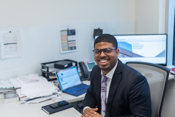 Cameron Webb, a 27-year-old commercial real estate broker (Photo by Jordan Barnes)