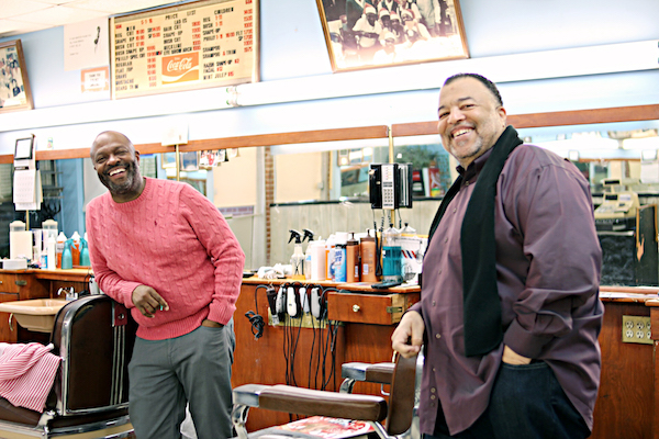 Marsten and Derek Davis, co-owners of Davis Barber and Beauty Service (Brigette White/The Washington Informer)
