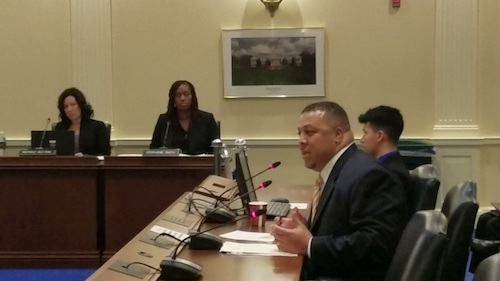 Maryland Del. Jay Walker (D-District 26) explains a bill that seeks to improve physical activity among elementary school students in Annapolis on Jan. 31. (William J. Ford/The Washington Informer)