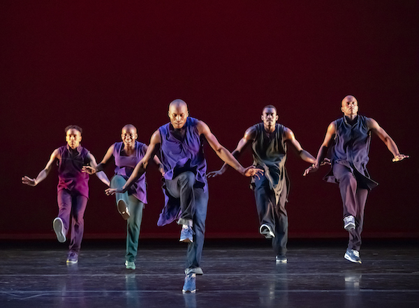 Dancers from Alvin Ailey in motion. (Courtesy of Alvin Ailey American Dance Theater)