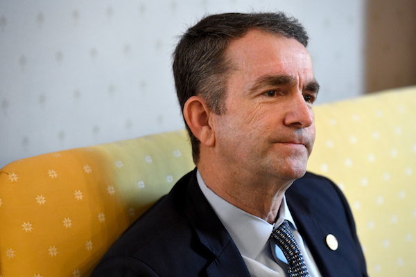 Virginia Gov. Ralph Northam talks about how he was raised during an interview in the Governor's Mansion February 09, 2019 in Richmond, VA. He and Attorney General Mark R. Herring have admitted to using blackface in the past. And, Lt. Gov. Justin Fairfax denies sexually assaulting two women. (Photo by Katherine Frey/The Washington Post via Getty Images)