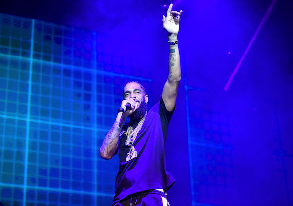 Rapper Nipsey Hussle performs onstage during the Power 106 Powerhouse festival at Glen Helen Amphitheatre on May 12, 2018 in San Bernardino, California. (Photo by Scott Dudelson/Getty Images)