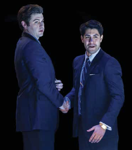 Thomas Keegan (left) and Perry Young star in "Junk," running through May 5 at Arena Stage at the Mead Center for American Theater. (C. Stanley Photography)