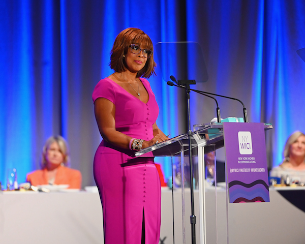 Gayle King speaks at the 2019 Matrix Awards at Sheraton New York Times Square in New York City on May 6, 2019. (Nicholas Hunt/Getty Images)
