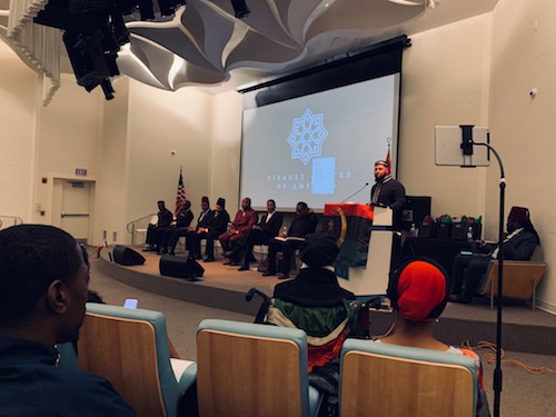 Muslims from the Nation of Islam, the Moorish Science of America joined Sunni Muslims and four other groups on the eve of Ramadan for a historic summit to "close the gap," in terms of their beliefs. Imam Yahya Muhammad convened the meeting at the Diyanet Center of America in Lanham, Maryland. (Hamil R. Harris/The Washington Informer)