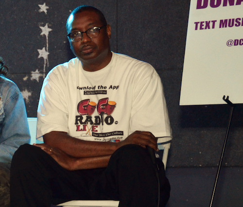 Kymone Freeman participates in a May 11 press conference held at the U Street Music Hall on discussing the #DontMuteDC movement. (Anthony Tilghman/The Washington Informer)