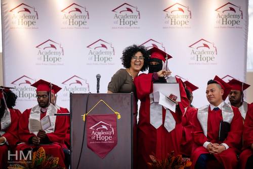 Graduation brings jubilation for second chance students. (Academy of Hope via Facebook)