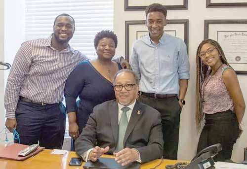 Chevrolet Discover the Unexpected Fellows Tedarius Abrams, Elae Hill and Sharon Washington spent their Informer internships with Dr. Shantella Y. Sherman, conducting interviews with both local and national newsmakers, including NNPA head Dr. Benjamin Chavis, all while moving through a video production of the 1959 Negro Motorist Green Book. (Shantella Y. Sherman/The Washington Infomer)