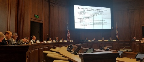 A group of Maryland lawmakers hold a meeting in Annapolis on Aug. 19 to assess whether to legalize marijuana in the state. (William J. Ford/The Washington Informer)