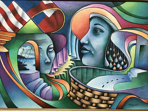 Réflexion d’une femme by Haitian diaspora artist Michael Brudent (1997)