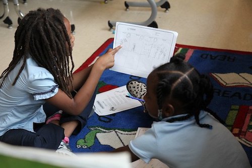 The staff of Moten Elementary School is implementing restorative justice practices so that every student has the support they need to thrive. (DCPS photo)