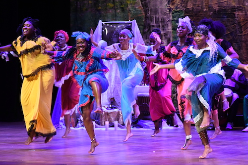 KanKouran Dance Company pays tribute to African religious deities and orishas during the company's annual concert at Lisner Auditorium in August. (Roy Lewis/The Washington Informer)