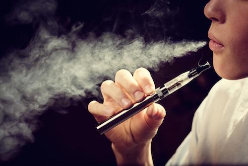 One in nine high school seniors report vaping nicotine nearly every day. (Courtesy of Medical News Today)