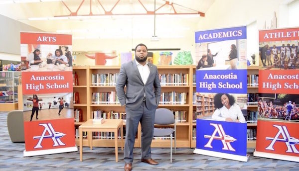 William Haith, a native Washingtonian who grew up in Anacostia, became principal of Anacostia High School in 2018. (DCPS photo)