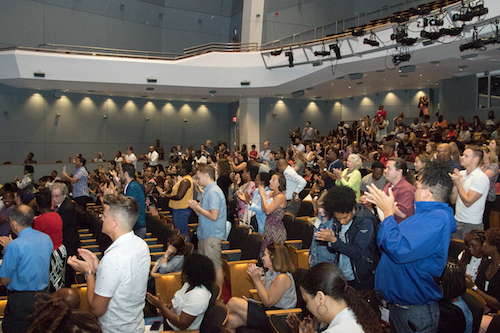 **FILE** Several hundred teachers attend the 2018 DC Public Schools new teacher orientation. (Shevry Lassiter/The Washington Informer)