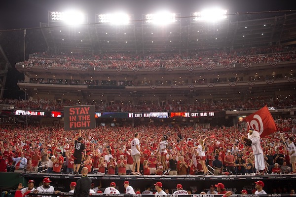 The Washington Nationals host a watch party at Nationals Park in southeast D.C. for Game 1 of the World Series. (Courtesy of the Nationals via Facebook)