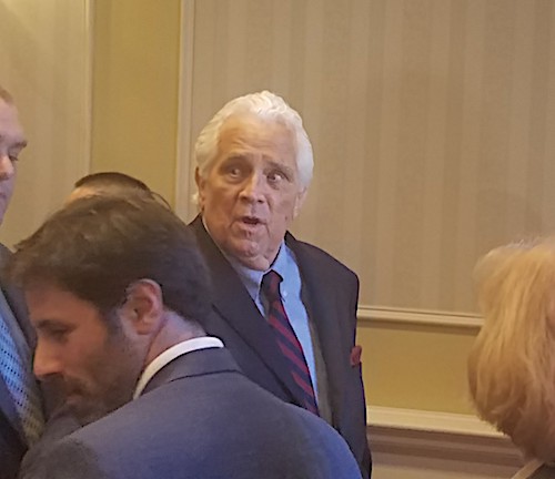 Maryland Senate President Thomas V. Mike Miller Jr. leaves an Oct. 24 news conference in Annapolis after announcing he will not seek reelection. He has served as the chamber's leader since 1987. (William J. Ford/The Washington Informer)