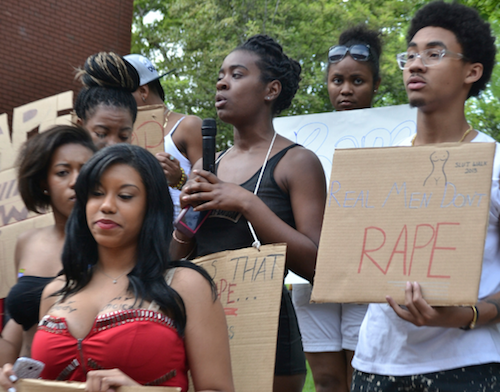 Students at prominent historically Black colleges and universities (HBCUs) demand that school administrators address sexual assault more vigorously. (Courtesy of HU News Service)