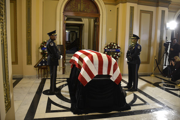Congressman Elijah Cummings lays in state in the District on Oct. 24. The funeral was held at New Psalmist Baptist Church in Baltimore on October 24. (Robert Roberts/The Washington Informer)