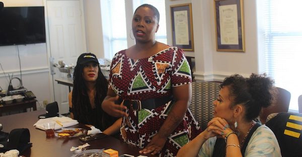 BLM co-founder Patrisse Cullors announces new "What Matters 2020" initiative while in Houston for the Democratic Party debate. (NNPA Newswire)