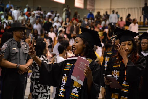 A commencement celebration at the University of Maryland Eastern Shore (Courtesy of UMES)