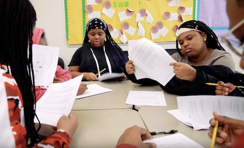 Students attend Saturday School at Stuart Hobson Middle School in Northeast. (DCPS photo)