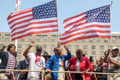 Supporters of D.C. statehood demonstrate for their cause. (WI file photo)