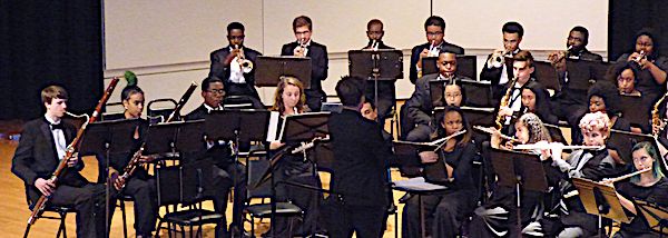 The Eleanor Roosevelt High School band will be performing at 7:30 p.m., Dec. 12 at Peabody Institute/Friedberg Hall. (PGCPS photo)