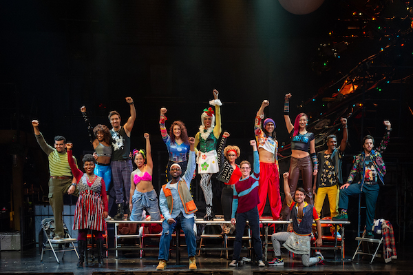 The company of the "Rent" 20th anniversary tour at The National Theatre in D.C. on Nov. 12 (Courtesy of Amy Boyle)