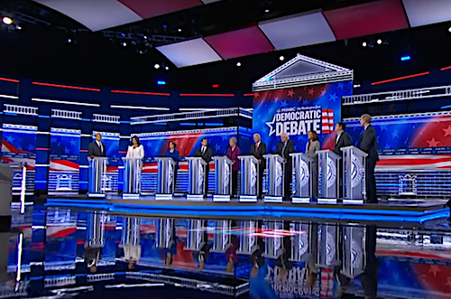 MSNBC and The Washington Post host a 2020 Democratic presidential debate at Tyler Perry Studios in Atlanta on Nov. 20.