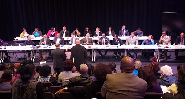 Members of Prince George's County House delegation hold a public session at Prince George's Community College on Dec. 11 to discuss proposed legislation for the upcoming Maryland General Assembly. (William J. Ford/The Washington Informer)