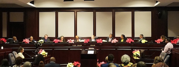 The Prince George's County Council holds its annual gavel exchange session on Dec. 3. (William J. Ford/The Washington Informer)