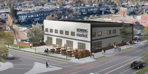 Benning Market will have a 7,000-square-foot food hall. (Courtesy of Neighborhood Development Company)