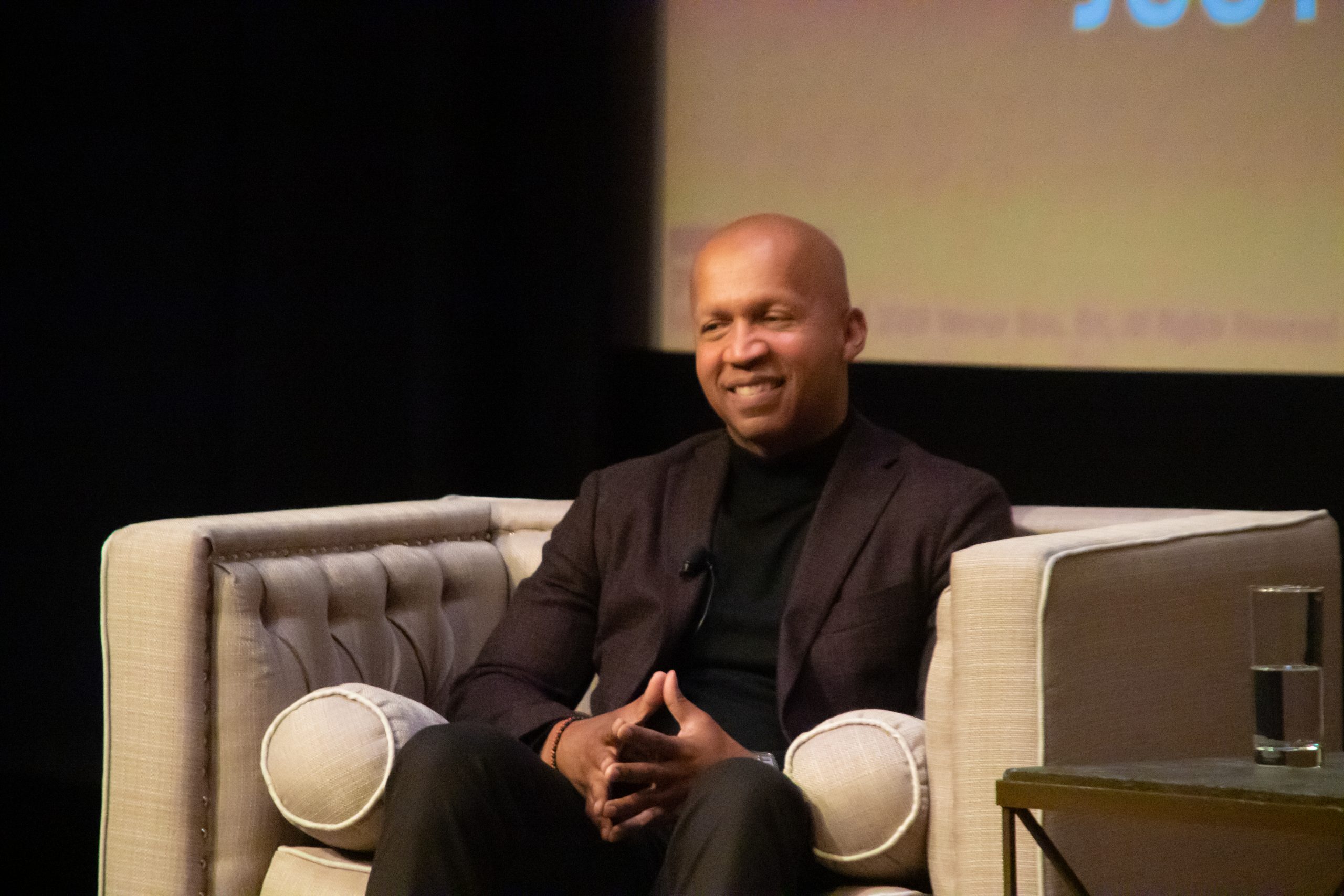 Bryan Stevenson, author of "Just Mercy," a true story, during a discussion and screening of the movie at the Smithsonian Institute's National Museum of African American History and Culture in D.C. on Jan. 11. (Shevry Lassiter/The Washington Informer)