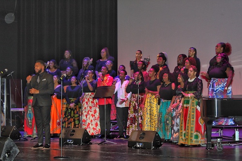 Howard University's gospel choir honors Dr. Martin Luther King Jr. during the annual "Let Freedom Ring" concert at THEARC in southeast D.C. on Jan. 18. (Brigette Squire/The Washington Informer)