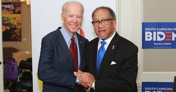 Former Vice President Joe Biden (left) and NNPA President and CEO Benjamin F. Chavis Jr. (NNPA Newswire)