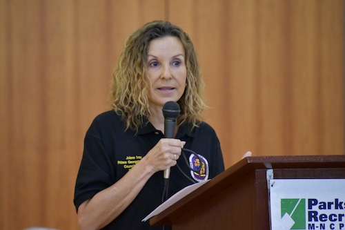 Prince George's County Council member Jolene Ivey hosted her first town hall of the year at Palmer Park Community Center on Feb. 8. (Anthony Tilghman/The Washington Informer)