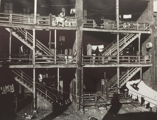 St. Louis tenements, like this one in the North Central area, became plagued by tuberculosis after developers rented units of the condemned property to newly arriving migrants from Southern states. (Courtesy of the Missouri Historical Society)
