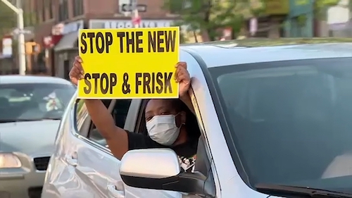 New York City police are arresting Blacks at an alarming rate for social distancing violations. (Screen grab of video from ABC7 New York)