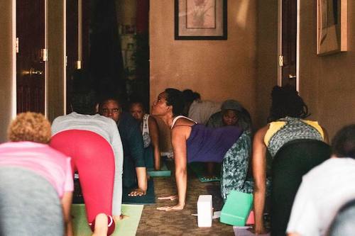 Participants glean the benefits of yoga. (Courtesy of Karen Taylor Bass)