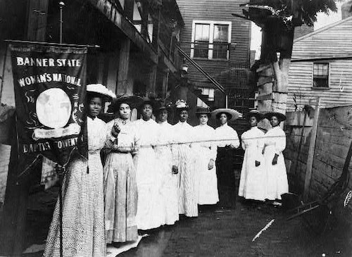Black women in the suffrage movement (Courtesy of NPS)