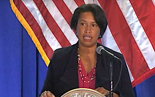 D.C. Mayor Muriel Bowser speaks during a July 16 press conference on the city's response to the coronavirus pandemic.