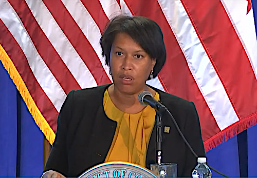 D.C. Mayor Muriel Bowser speaks during a July 30 press conference on the city's response to the coronavirus pandemic.