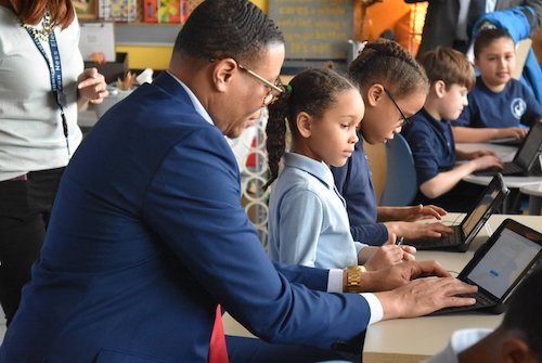 Students enrolled in DCPS who are entering third, sixth, or ninth grade can take advantage of two weeks of in-person enrichment through the Summer Bridge program aimed at helping them prepare for the 2020-21 academic year. (DCPS photo)